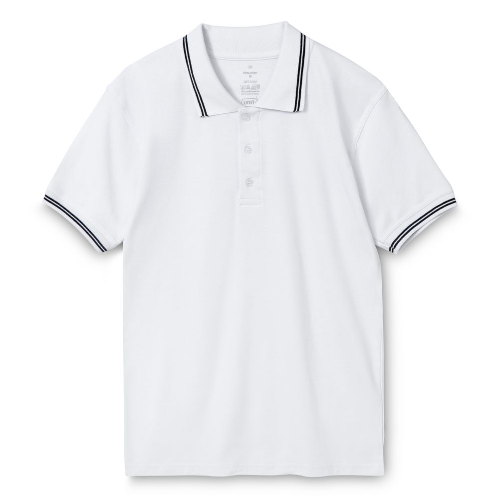 Рубашка поло Virma Stripes, белая, размер XXL